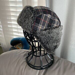 Boys Fur Lined Trapper Hat